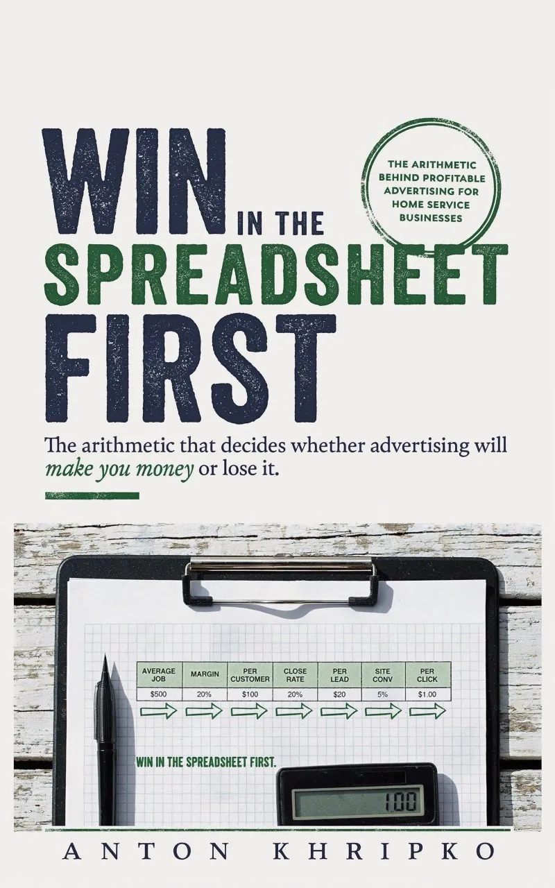 Cover of Win in the Spreadsheet First by Anton Khripko