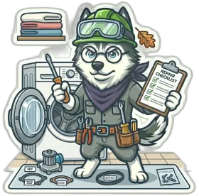 Husky Digital mascot for Appliance repair marketing for booked service calls