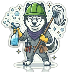 Husky Digital mascot for Cleaning company demand systems