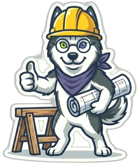 Husky Digital mascot for Remodeling growth and lead systems