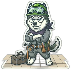 Husky Digital mascot for Pest control growth systems